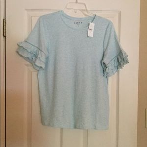 NWT Loft Ruffle T-shirt